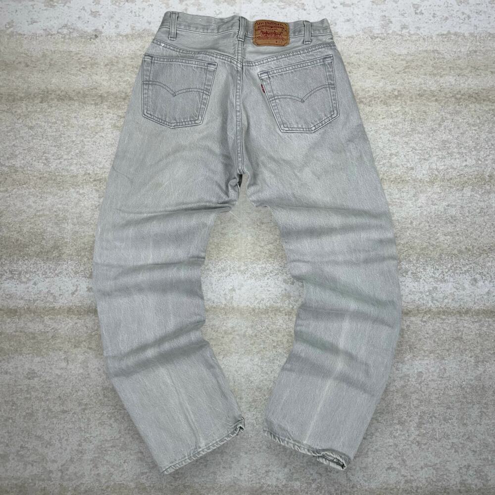 True Vintage 70s Levis Jeans 501 31x30 Regular Straight Light Grey Made in USA